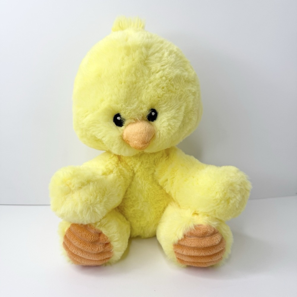 Spark Create Imagine Yellow Chick Duck Plush Stuffed Animal Rattle Crinkle 9"